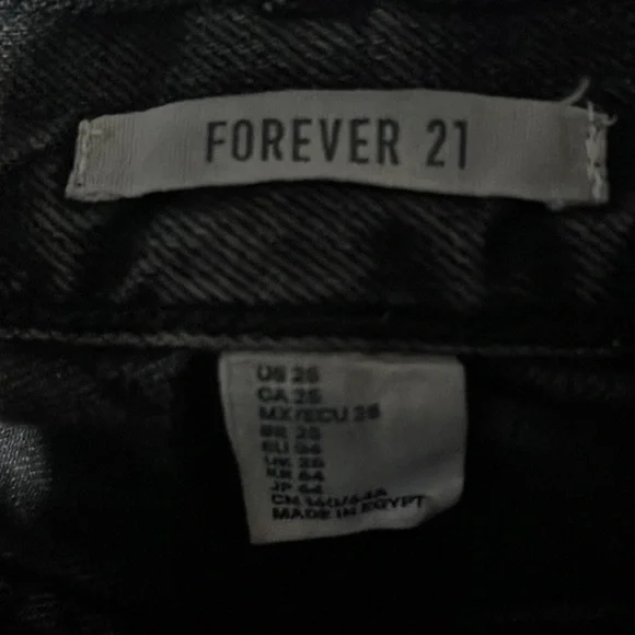 Womens Forever 21 Black Holey Jeans - Picture 5 of 5